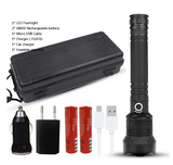 50000 Lumens most powerful LED flashlight with rechargeable battery