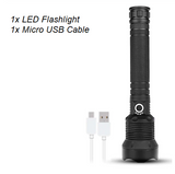 50000 Lumens most powerful LED flashlight with rechargeable battery
