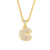 Custom Bubble Letters Name Pendant