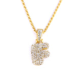 Custom Bubble Letters Name Pendant