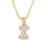 Custom Bubble Letters Name Pendant