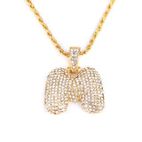 Custom Bubble Letters Name Pendant