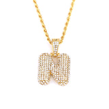 Custom Bubble Letters Name Pendant