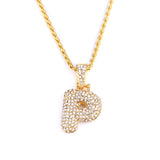 Custom Bubble Letters Name Pendant