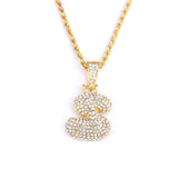 Custom Bubble Letters Name Pendant