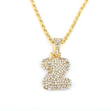 Custom Bubble Letters Name Pendant