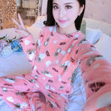 Women Winter Pajamas Set