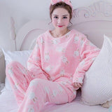 Women Winter Pajamas Set