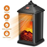 800w Portable Fireplace Electric Space Heater