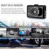 1080P Mini 3 inch Car DVR Camera 360 Rotation Dash Cam