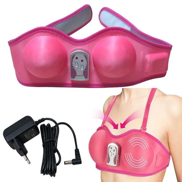 Electric breast enhancer machine Breast forms enlargement Massager Pulse Burn Fat Relaxation Massage bra & breast massager