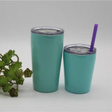 New Style Kids Tumbler Free Cups 8 oz with Spill Proof Slip Lids & with Plastic Straws