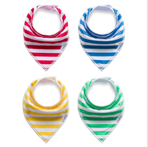 Baby Bandana Bibs for Drooling 4/Set Super Absorbent and Soft Cotton Drool Bibs Unisex