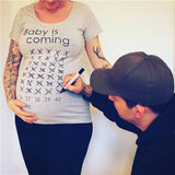 Baby Is Coming Maternity T Shirt