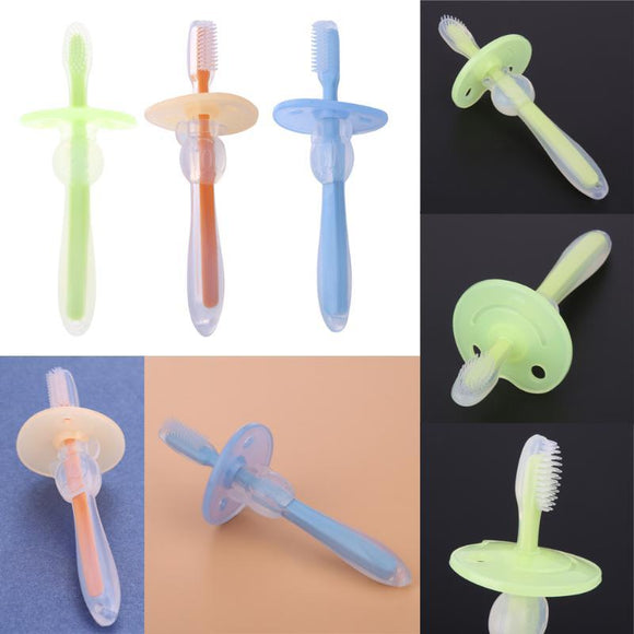 1PC Kids Soft Silicone Training Toothbrush