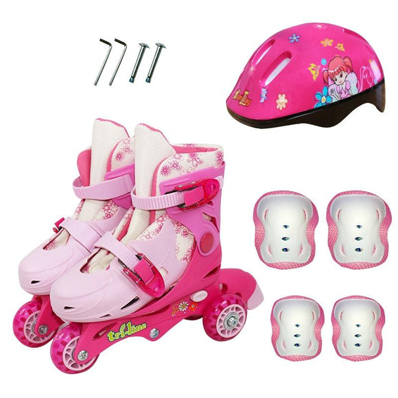 Children 3 Wheels Learner Roller Blades Modular Wheels