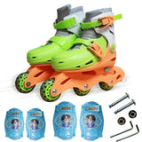 Children 3 Wheels Learner Roller Blades Modular Wheels