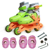 Children 3 Wheels Learner Roller Blades Modular Wheels