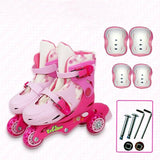 Children 3 Wheels Learner Roller Blades Modular Wheels