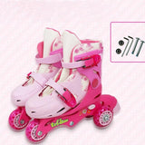 Children 3 Wheels Learner Roller Blades Modular Wheels