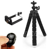 Flexible Octopus Mini Tripod With Bluetooth Remote Shutter For Phone and Camera