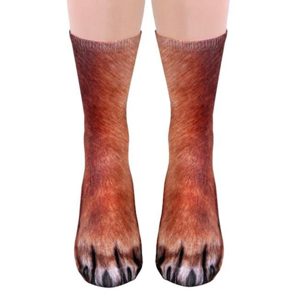 Animal Paw Socks - 1 Pair