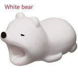 Cartoon Animals Data Line Protector For Mobiles