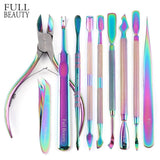 Full Beauty Manicure Cutter Rainbow Nail Clippers