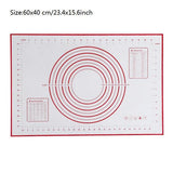 Non-stick Silicone Baking/Rolling Mat and Rolling Pin for dough