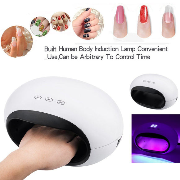 LED UV Nail Gel Curing Lamp Gel Polish Nail Dryer Machine 24W