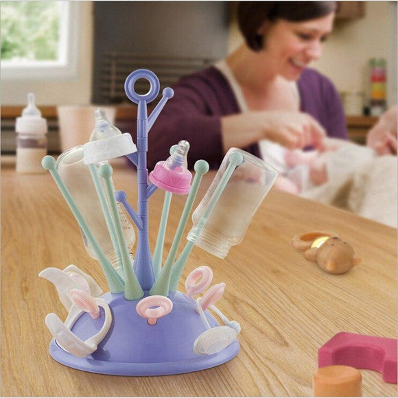 Baby Bottle Brush Drying Rack Tree Style