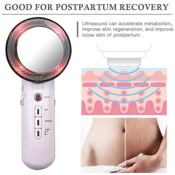 EMS Body Slimming Massager Weight Loss Anti Cellulite Fat Burner Galvanic Infrared Ultrasound Cavitation Therapy