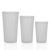 3Pcs Reusable Silicone Food Storage Containers Zip Top Leakproof