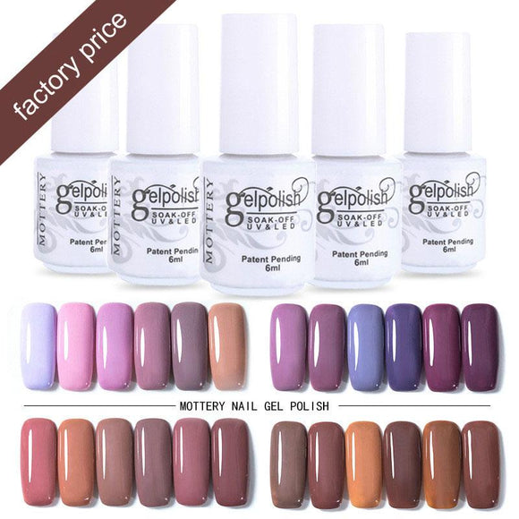 Mottled Brand Gel Nail Art Polish nail polish UV Colors Vernis Semi Permanent Hybrid Nail Polish Gel 252 colors